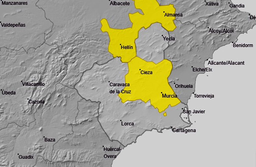 Cielos con intervalos nubosos y ligero aumento de las temperaturas para llegar al ecuador de la semana